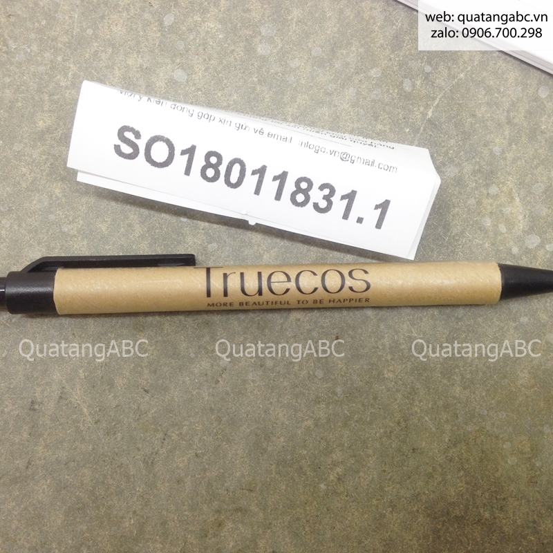 INLOGO in bút bi cho Công ty cổ phần Truecos